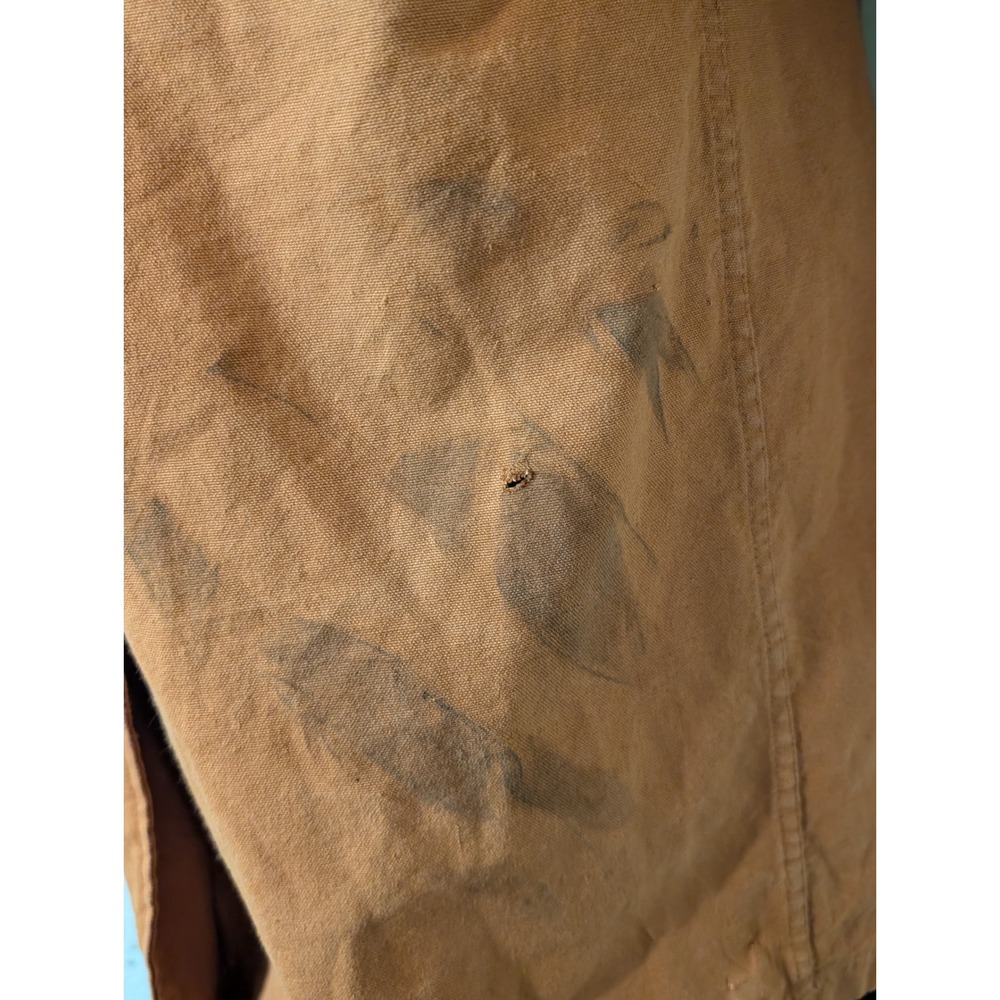 L.L. Bean Womens Small Vintage Made in USA Canvas Long Barn Coat Brown AQ41 - Picture 5 of 13